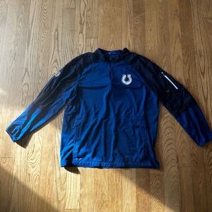 Nike NFL On Field Dri-FIT Indianapolis Colts Jacket XL Blue Black